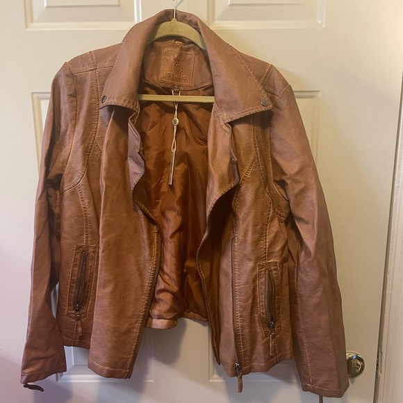 Max Studio Leather Jacket - Picture 1 of 4